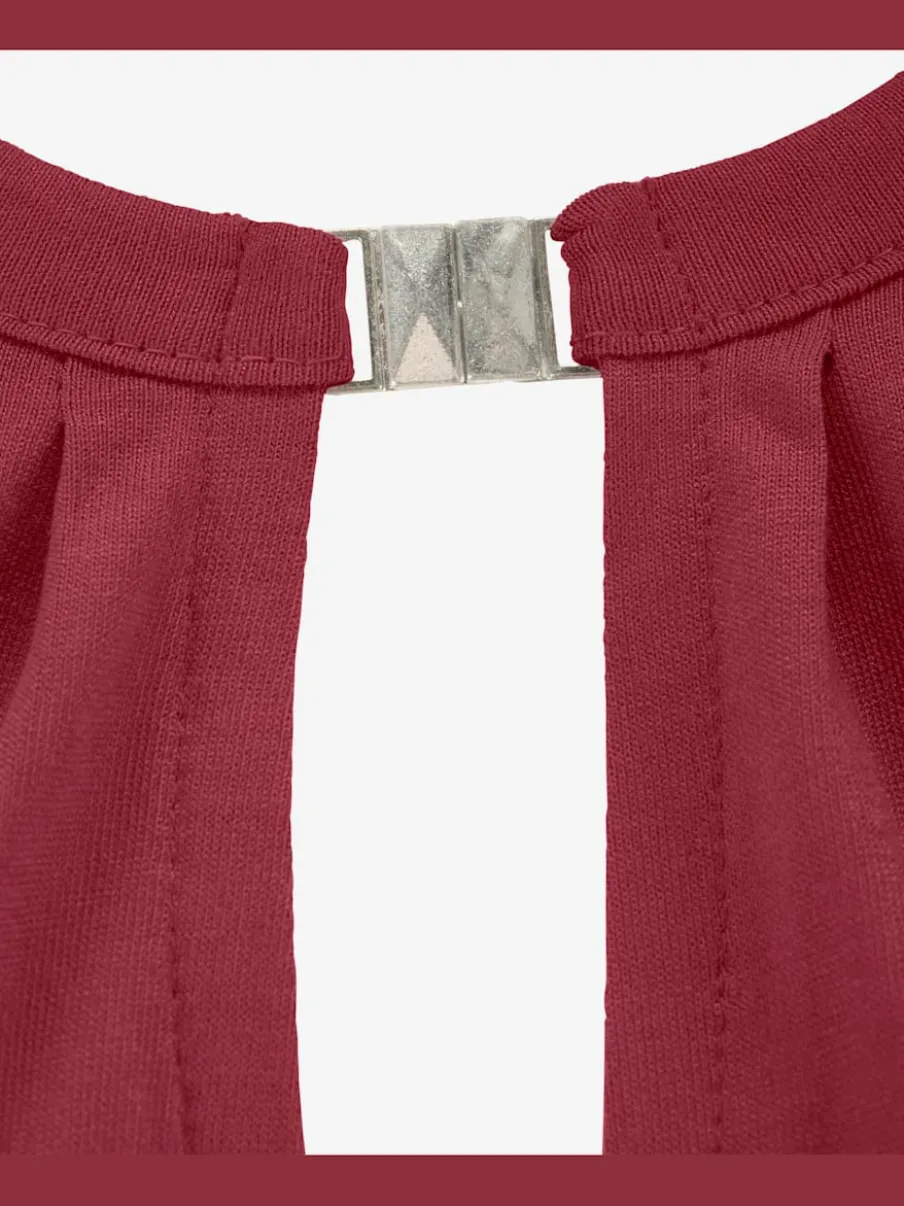Débardeur à encolure fendue et boucle décorative en viscose