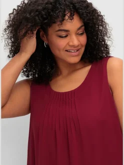 Débardeur 2 en 1 look superposé féminin