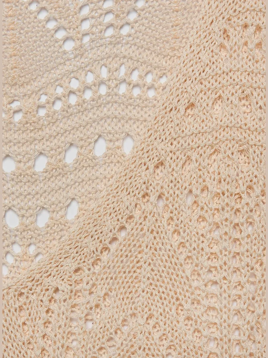 Débardeur en tricot à encolure dégagée avec motif ajouré