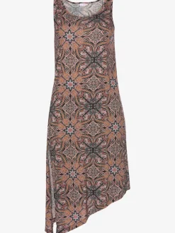 Débardeur long asymétrique avec fente latérale et caleçon 3/4