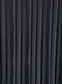 Débardeur long en tissu brillant avec plis et encolure ronde