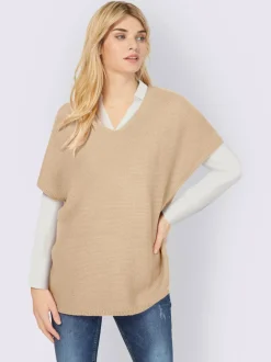Débardeur long à la coupe ample en tricot doux