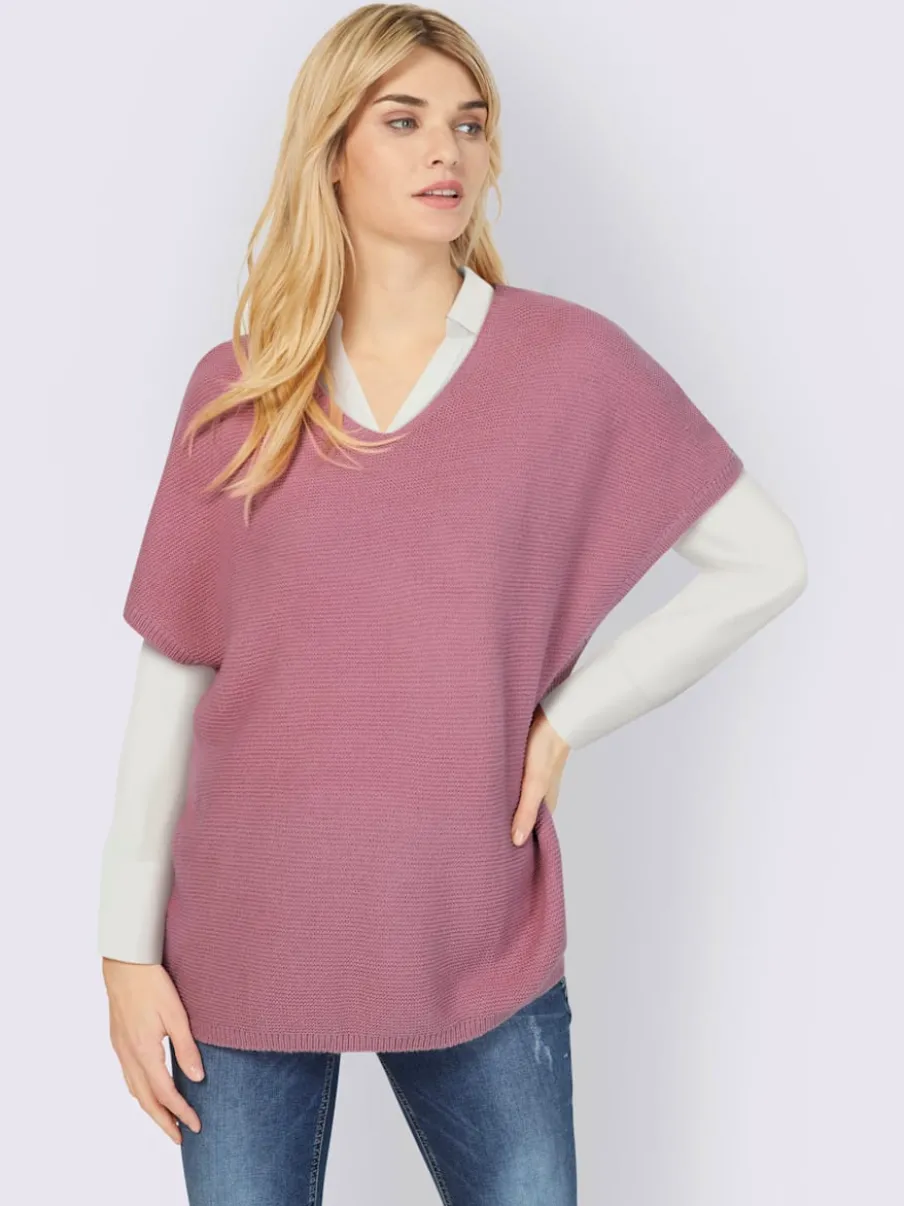 Débardeur long à la coupe ample en tricot doux