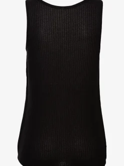 Débardeur sans manches avec patte de boutonnage et ceinture élastiquée