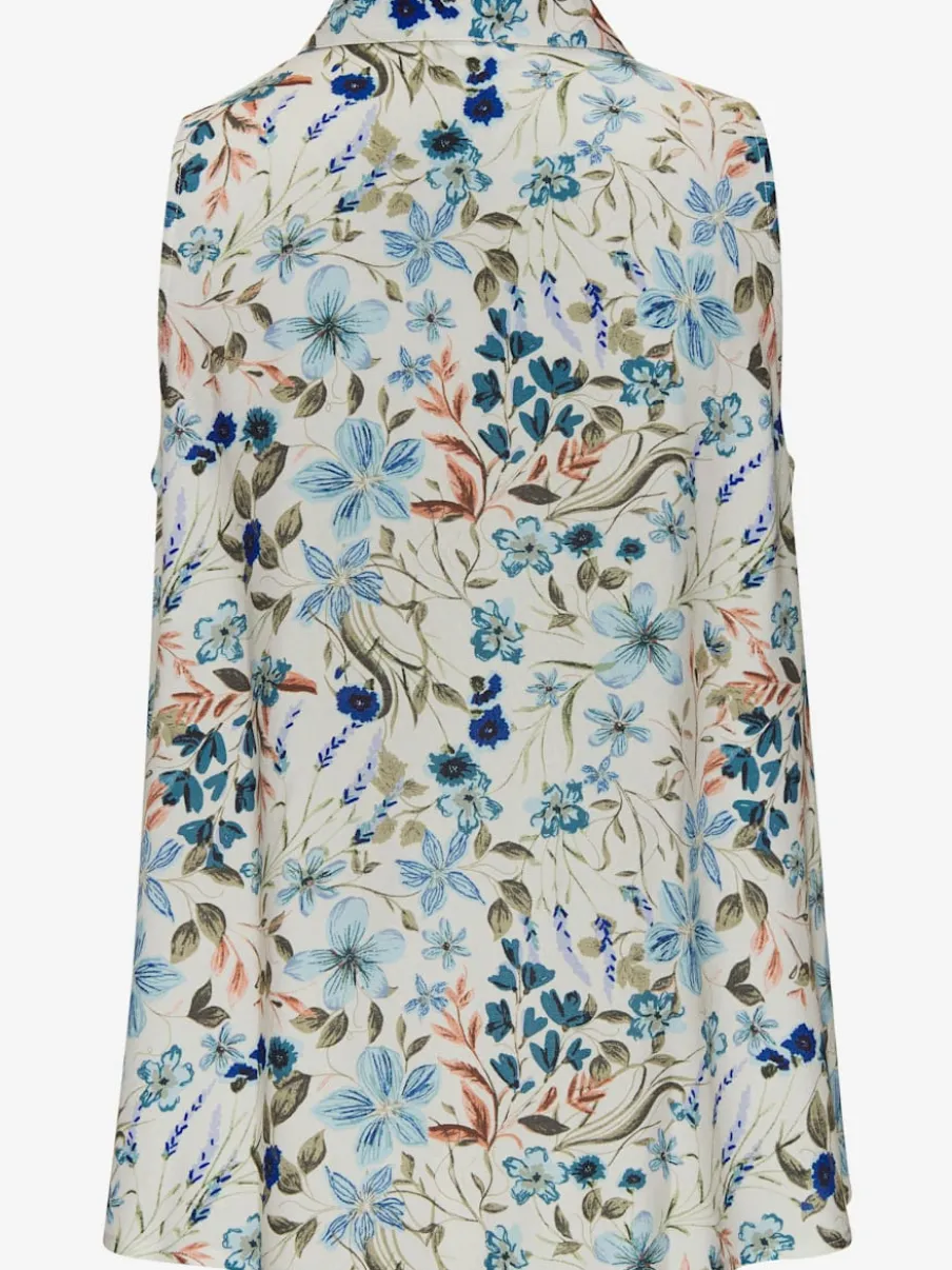 Débardeur sans manches en tissu doux imprimé fleuri