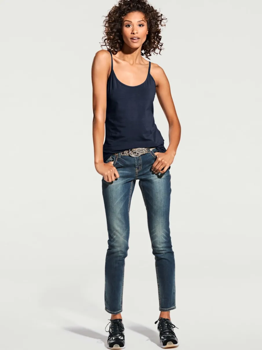 Débardeurs spaghetti ajustés en coton doux à porter seul