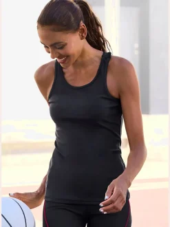 Débardeurs sport respirants à dos nageur et coutures distinctes