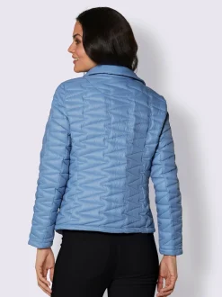 Doudoune courte avec col à revers et poches zippées
