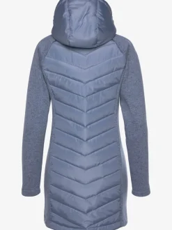 Doudoune manteau matelassé avec capuche et poches zippées