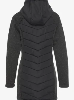 Doudoune manteau matelassé avec capuche et poches zippées