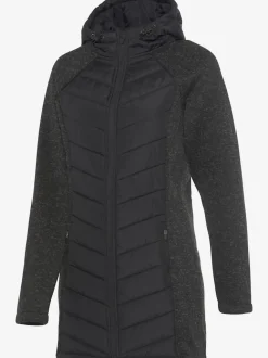 Doudoune manteau matelassé avec capuche et poches zippées