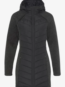 Doudoune manteau matelassé avec capuche et poches zippées