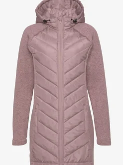 Doudoune manteau matelassé avec capuche et poches zippées