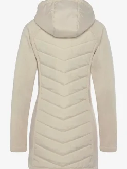Doudoune matelassée avec manches en tricot polaire doux