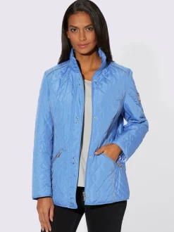 Doudoune matelassée col montant avec poche intérieure boutonnée