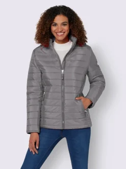 Doudoune matelassée confortable capuche amovible poches zippées