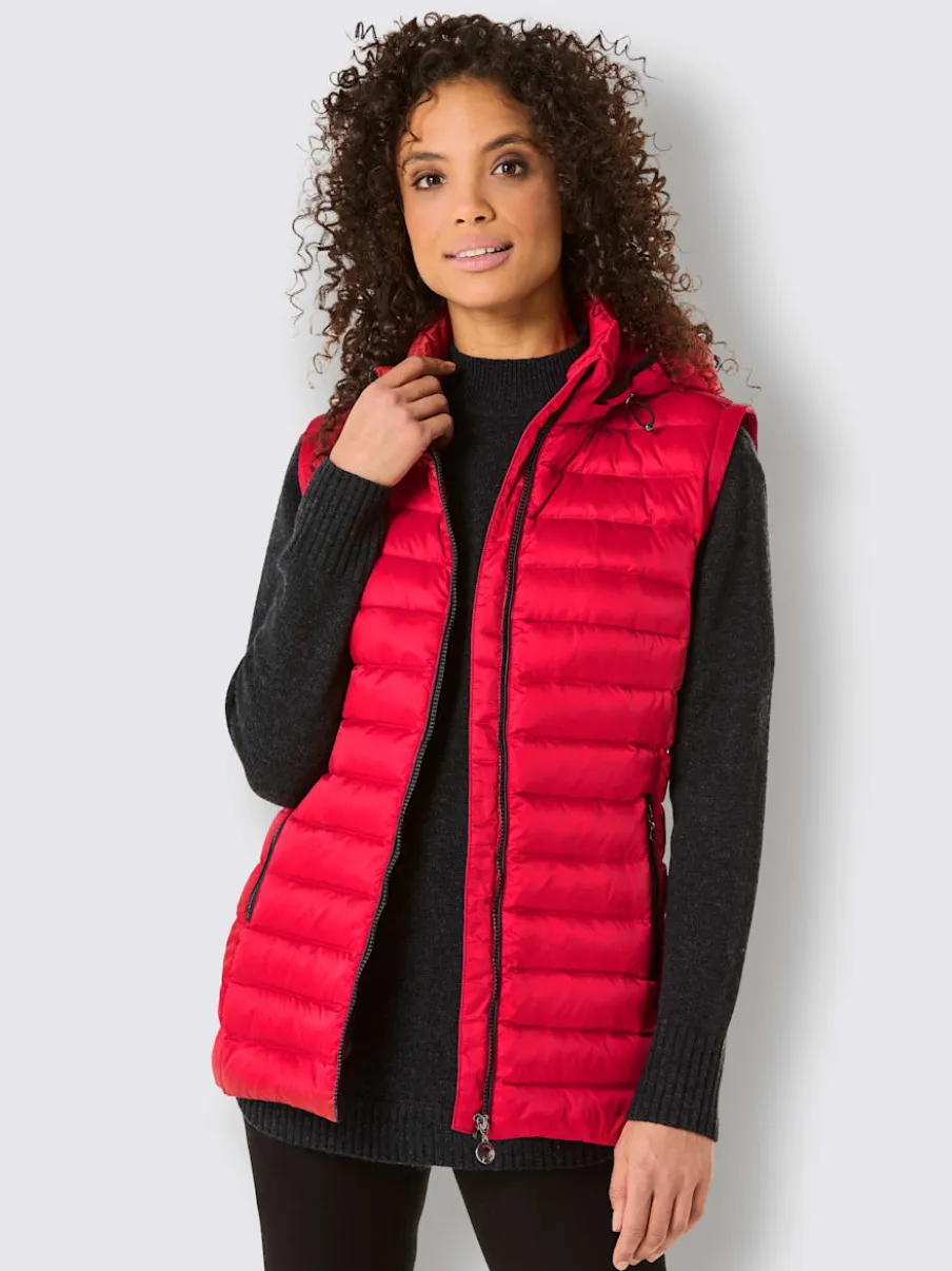 Doudounes avec capuche amovible et poches zippées pratiques