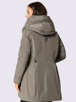 Doudounes douces avec col châle et poches pratiques
