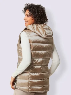 Doudounes matelassées avec capuche amovible et poches polaires