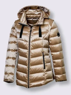 Doudounes matelassées avec capuche amovible et poches polaires
