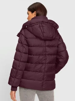 Doudounes matelassées avec capuche et manches longues