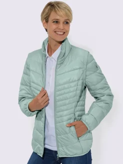 Doudoune transformable avec col montant et poches zippées