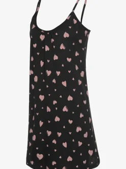 Déshabillé chemise de nuit avec imprimé cœur