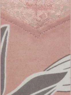 Déshabillé court à motif floral