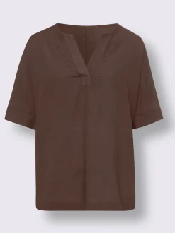 Ensemble chemisier et pantalon ample en lin léger