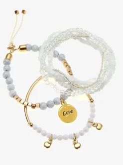 Ensemble de 7 bracelets : association tendance de plusieurs bracelets pour un look superposé décontracté