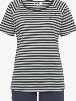 Ensemble pyjama court avec broderie