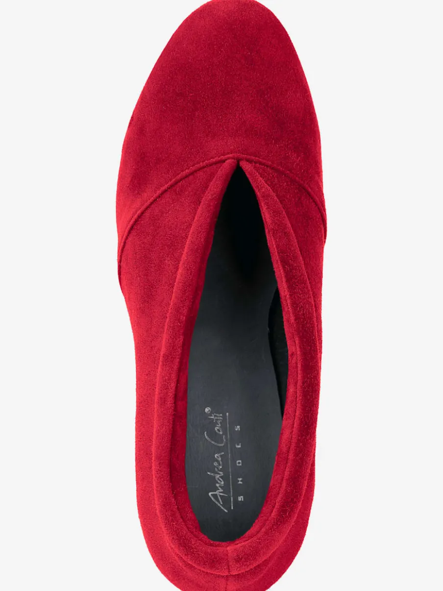 Escarpins cuir velours de chèvre
