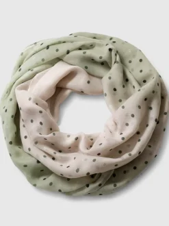 Foulard tube léger à motif à pois et dégradé de couleurs