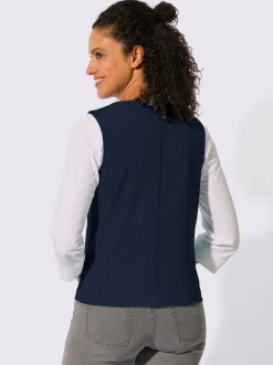 Gilet de costume à col V avec patte de boutonnage