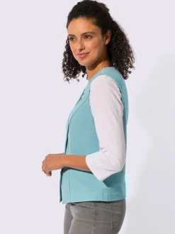 Gilet de costume à col V avec patte de boutonnage