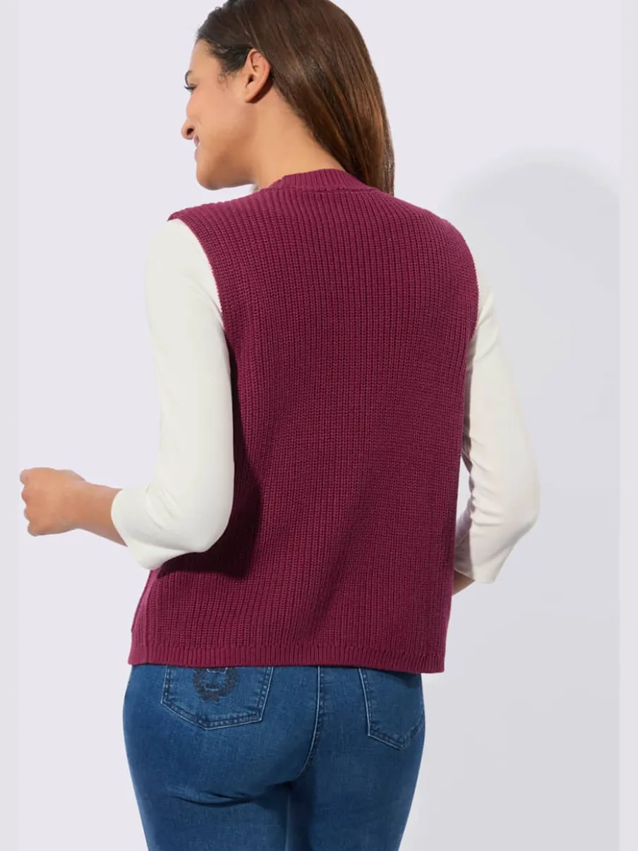 Gilet en tricot 50% coton
