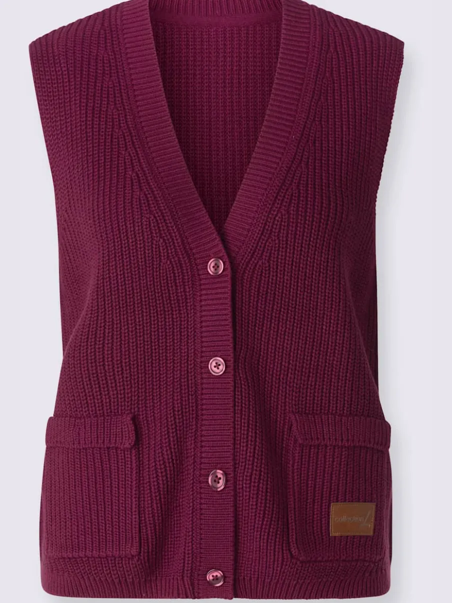 Gilet en tricot 50% coton