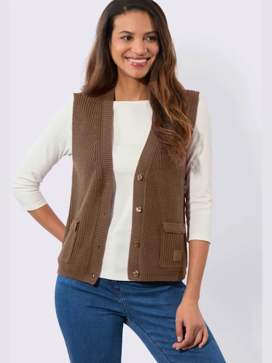 Gilet en tricot 50% coton