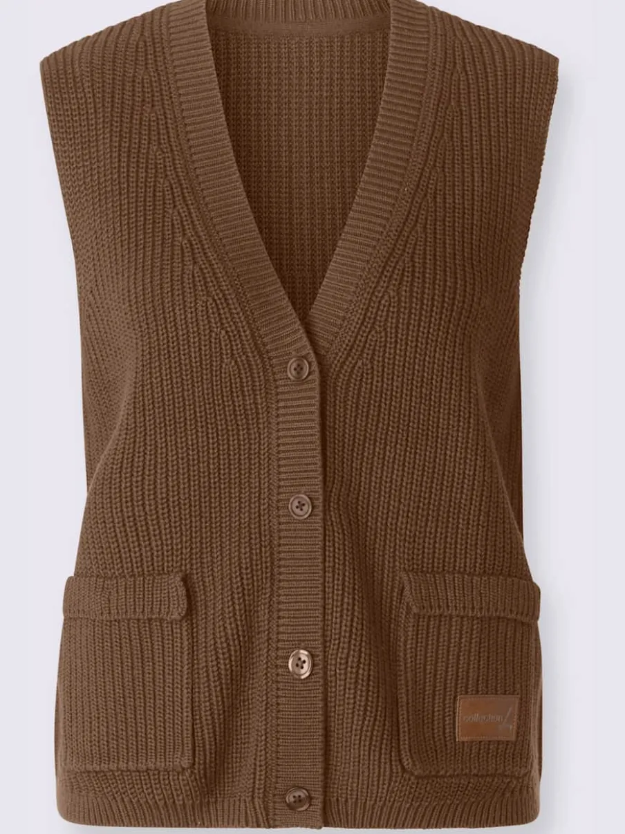 Gilet en tricot 50% coton