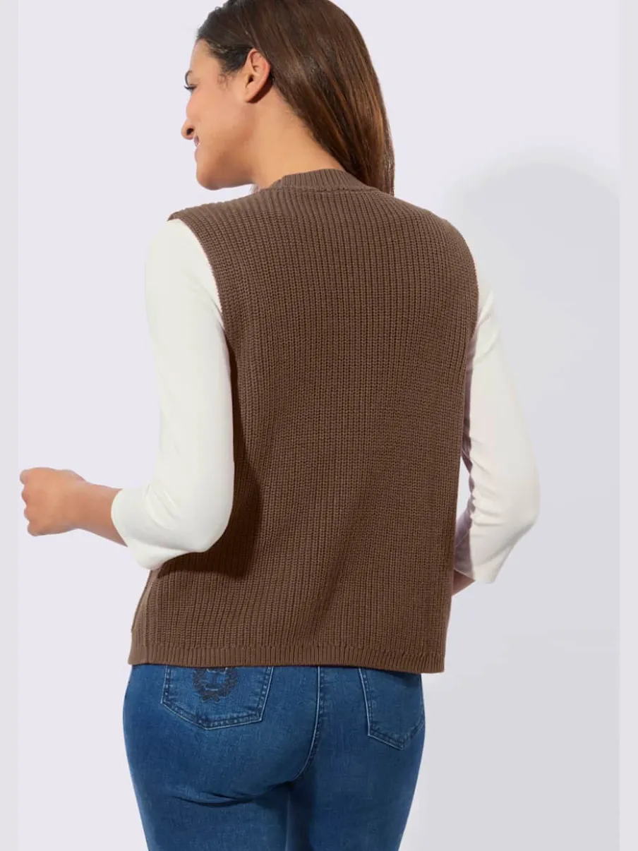 Gilet en tricot 50% coton