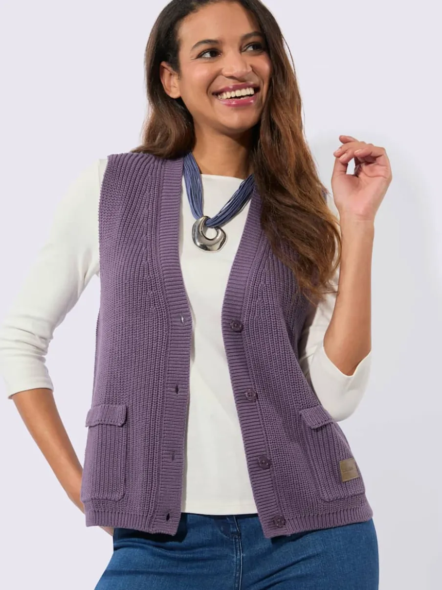 Gilet en tricot 50% coton