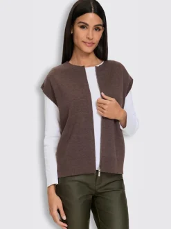 Gilet en tricot tricot fin élégant