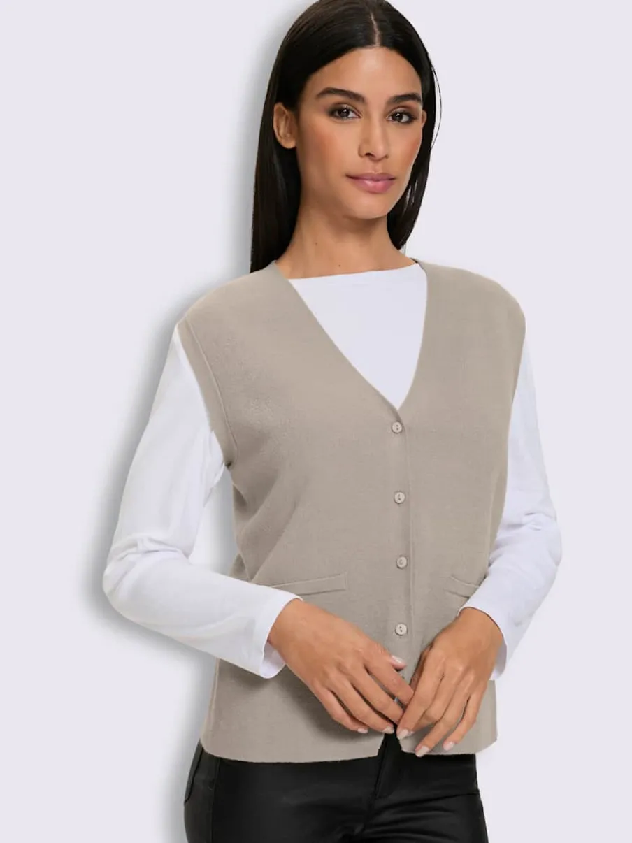 Gilet en tricot 50% viscose