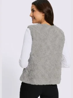 Gilet imitation fourrure imitation fourrure douce