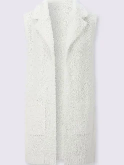 Gilet long acrylique facile d'entretien