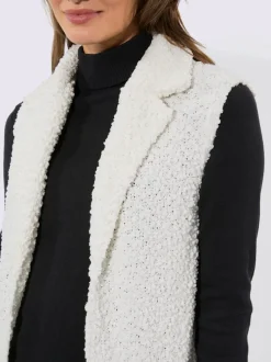 Gilet long acrylique facile d'entretien