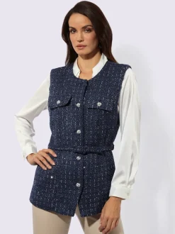 Gilet long qualité bouclée