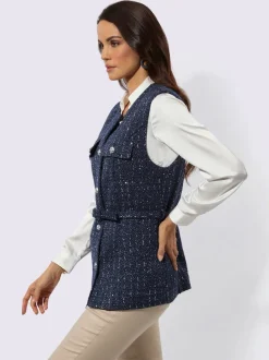 Gilet long qualité bouclée