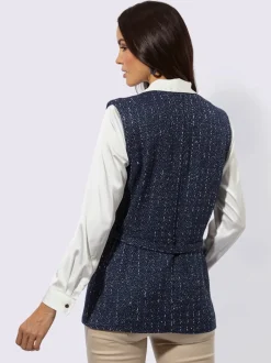 Gilet long qualité bouclée