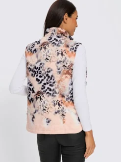 Gilet matelassé imprimé mode